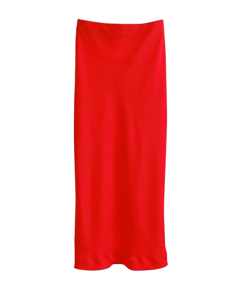 ロングスカート レッド