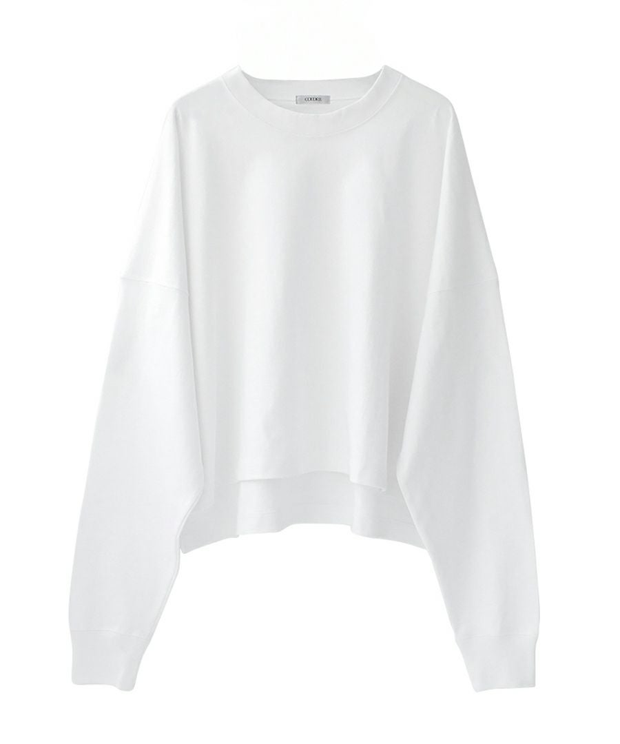 COUDRE ホワイト ビックロンT長袖 Tシャツ ビッグロンT CD154 COUDRE｜MIKIRI STORE
