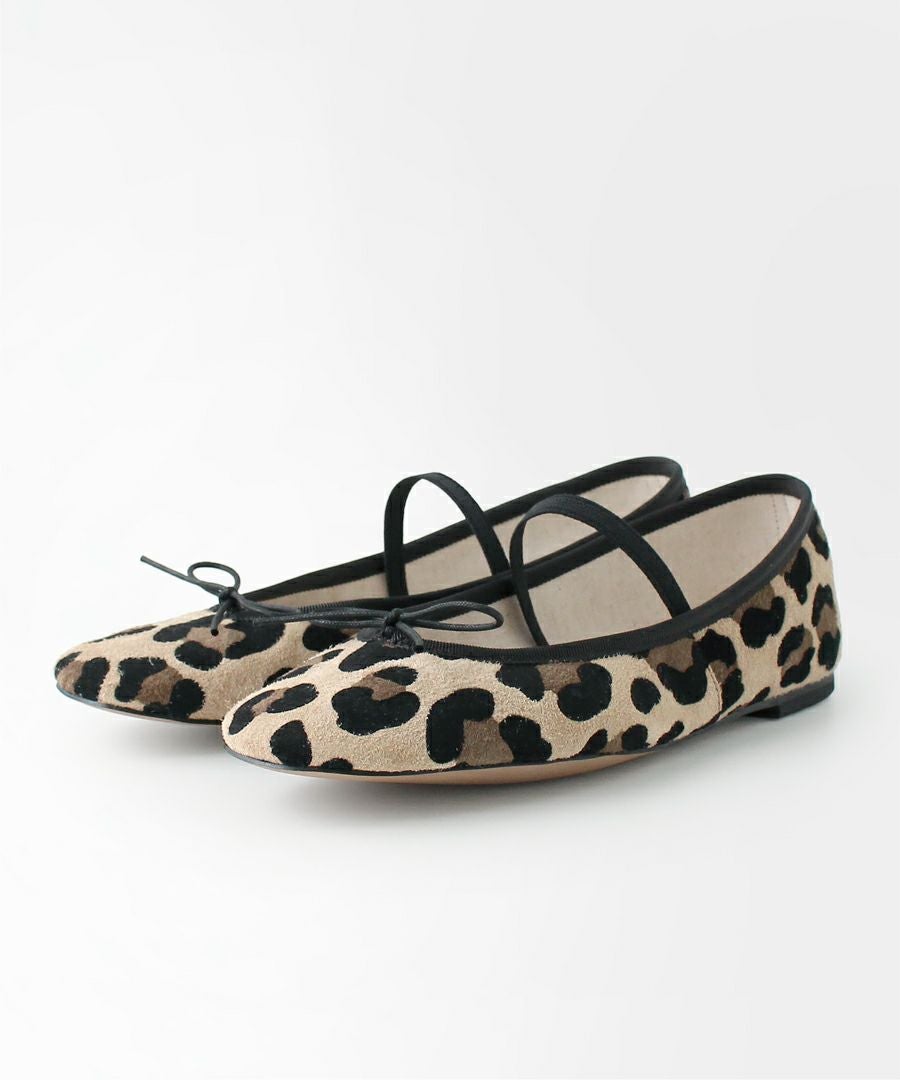 【美品】Kurun バレエシューズ　レオパード Mathilde -Leopardprint Camel ビッグレオパードプリント キャメル