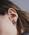 ぺブルフープピアス シルバー